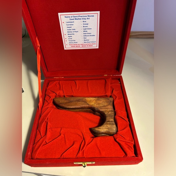 ✅New Marble Inlay 6” diameter Art piece Handmade in India - Picture 5 of 5